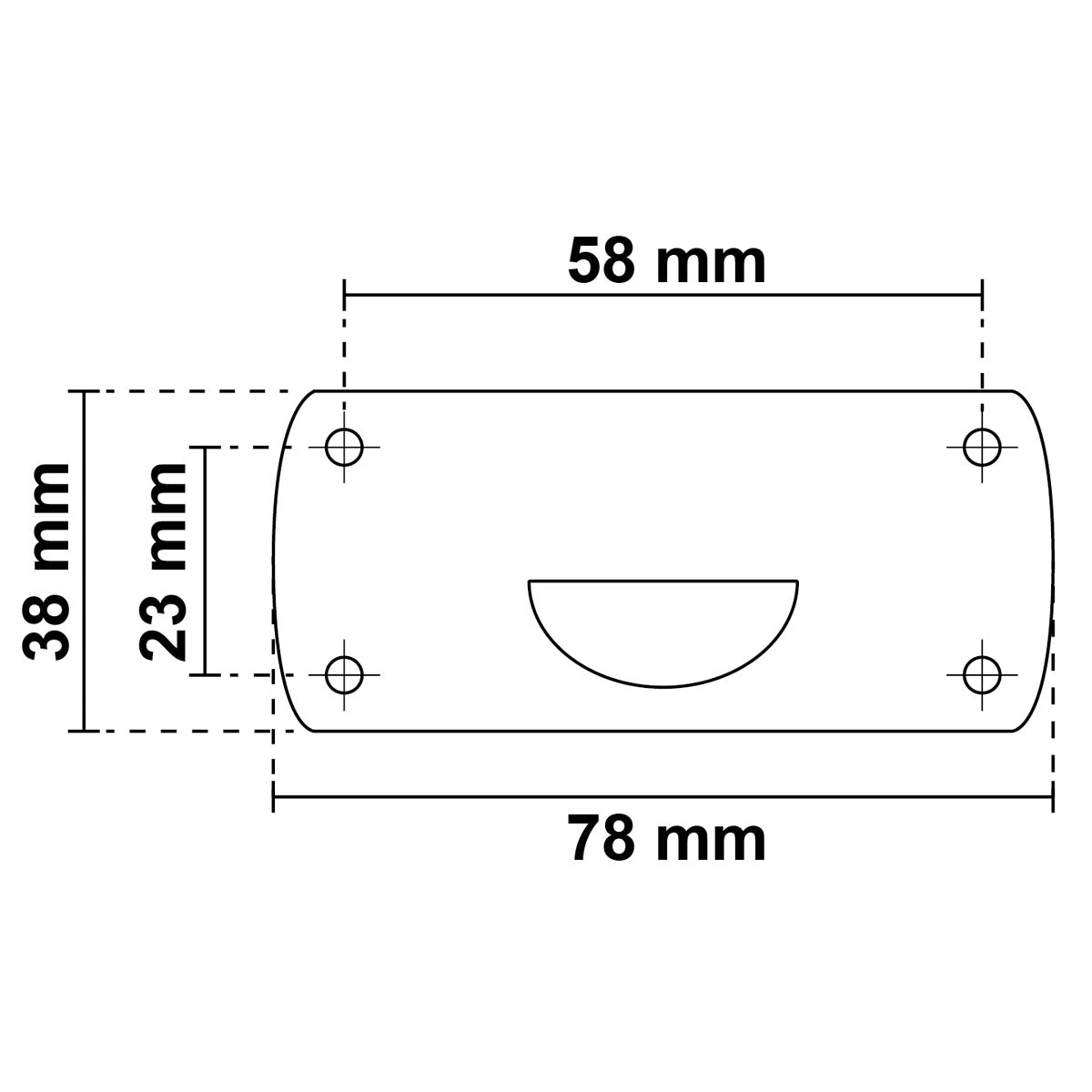 Asta fanale a led abbattibile Easy led Nero