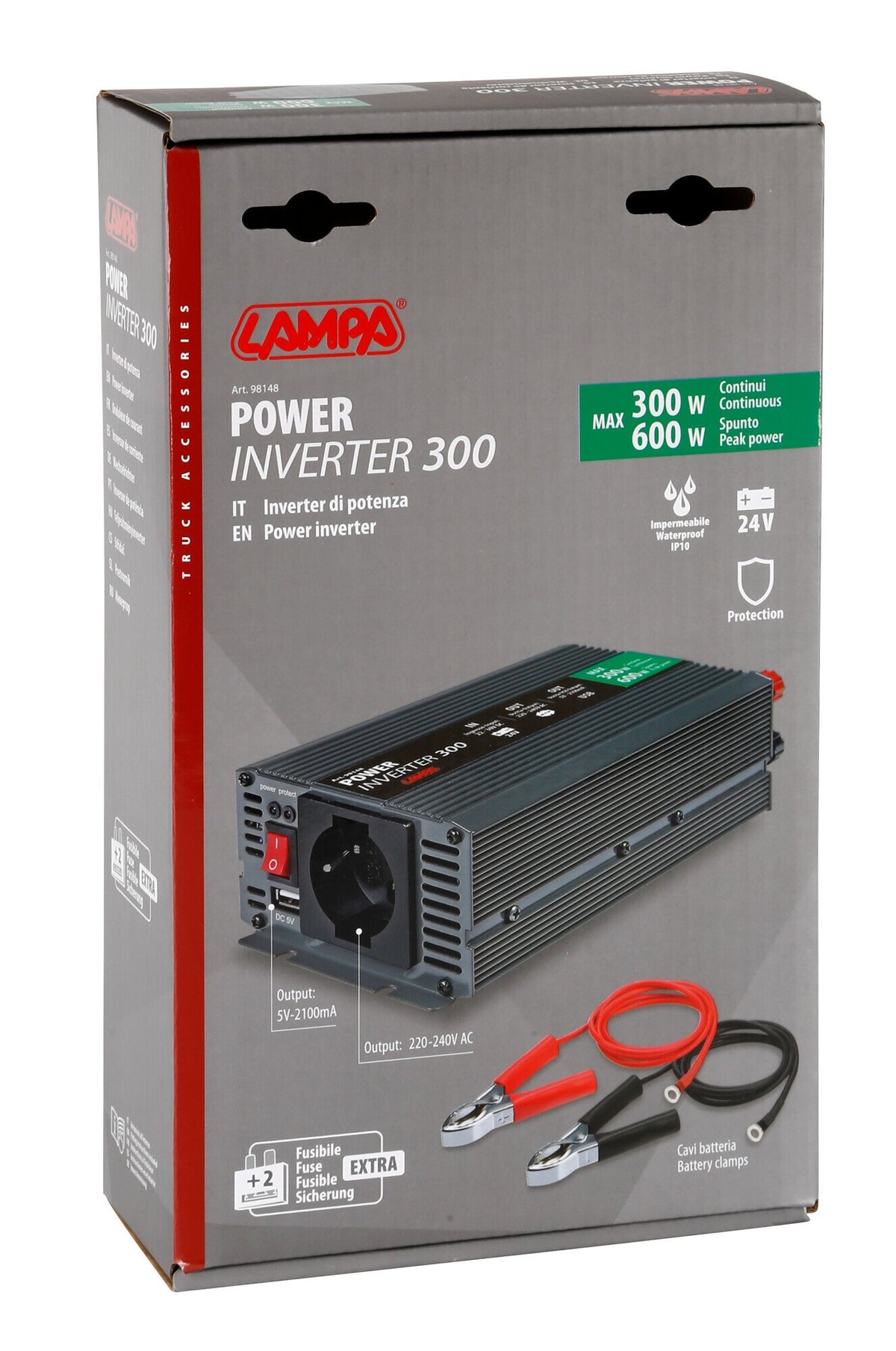 Inverter 24V 220V 300W per camion Lampa Power Inverter 300 98148
