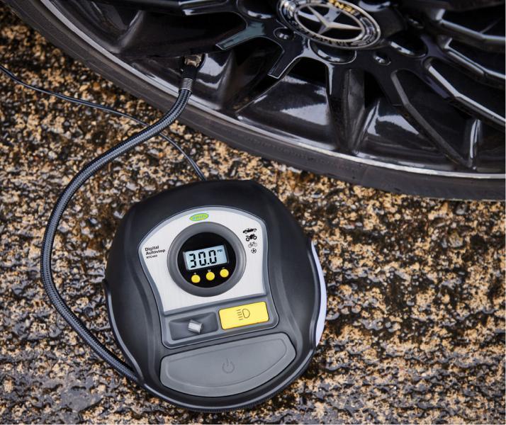 Compressore digitale 12V programmabile con luce LED