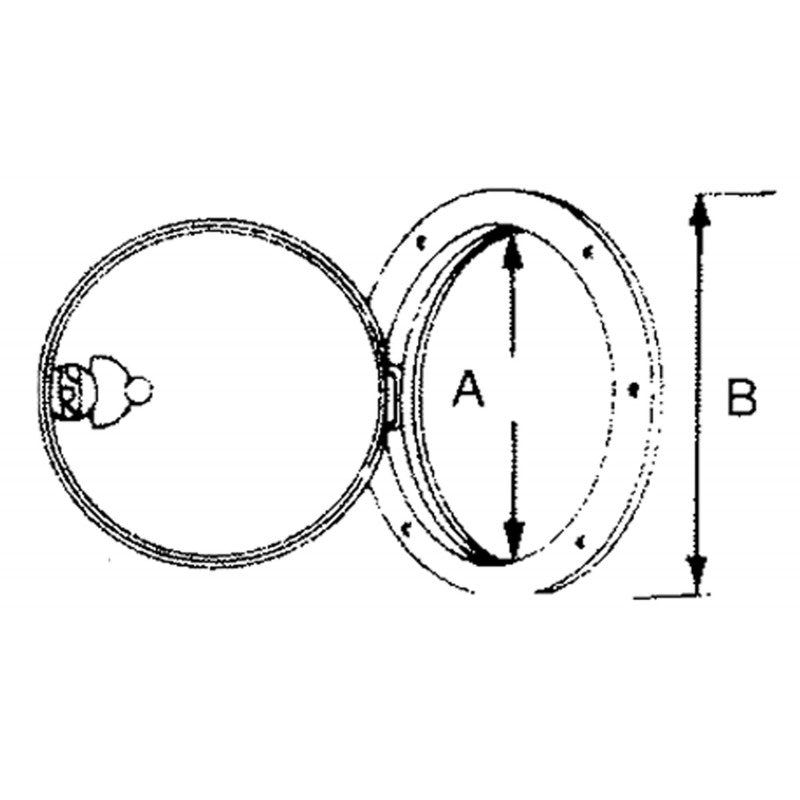FNI Tappo Ispezione Bianco Diametro Est.Mm 315 21.2403