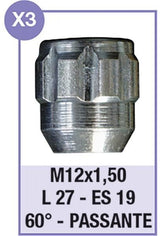 Tuercas de rueda antirrobo Cora Serie 4 modelo X3