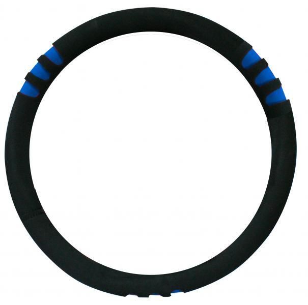 Funda de volante Cora Tuning negra/azul