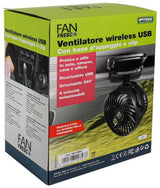 Wiederaufladbarer Cora-Ventilator mit Ständer und Clip