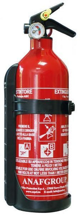 Cora 1 kg ABC-Pulverfeuerlöscher mit Ständer und Manometer