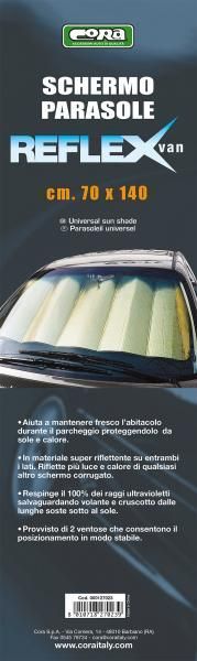 Cora Reflex Van Front-Sonnenschutz 140x70 cm