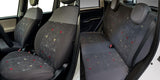 Cora Serie completa coprisedili personalizzati Fiat Panda 12> 4 posti post. grig