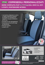 Cora Fiat Panda 5-Sitzer Rücksitz komplett Ron Avio