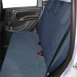 Cora Juego completo de fundas de asientos personalizadas para Fiat Panda 03> 5 plazas traseras, tejido de algodón acolchado completo, azul aviación