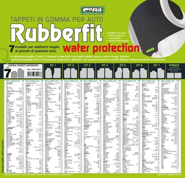 Cora Tappeti gomma anteriori Rubberfit FIT7