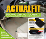 Cora Set 4 Pz. Tappeti Actualfit A Coste Antracite modello 7