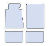 Cora Set 4 tappeti moquette Moquettemats nero modello A