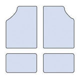 Cora Set 4 tappeti moquette Moquettemats nero modello C