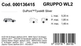 Funda para coche Cora Topcover plateada modelo WL2