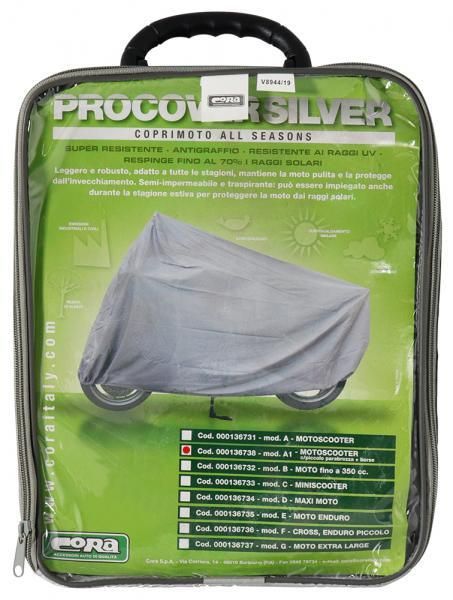 Cora Procover Silberne Motorradabdeckung Modell A1