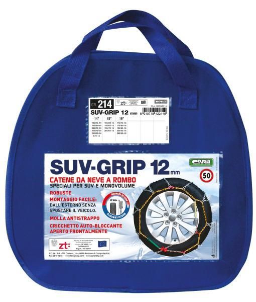 Cadenas de nieve Cora Suv-Grip de 12 mm, grupo 214