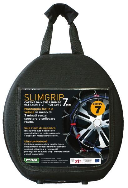 Cadenas de nieve Cora Slimgrip de 7 mm, grupo 7