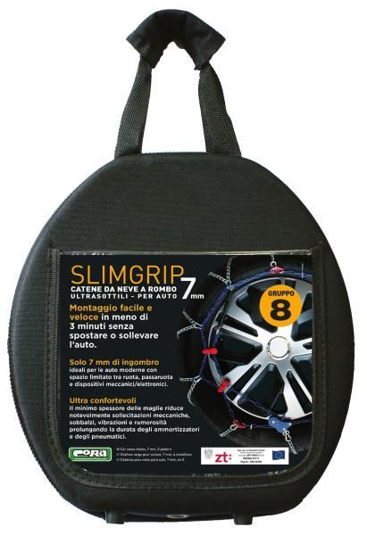 Cora Catene neve Slimgrip 7 mm gruppo 8