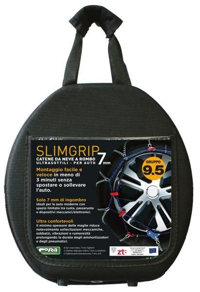 Cora Catene neve Slimgrip 7 mm gruppo 9,5