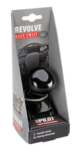 Pilot Revolve, pomello volante in alluminio anodizzato nero, staffa nera