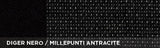 Cora Manufacturing Coprisedili per furgoni tg. SP35 seduta divisa apribile tess. misto cotone nero