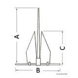 Lewmar LFX Anker für Gurte von 2 bis 10 kg
