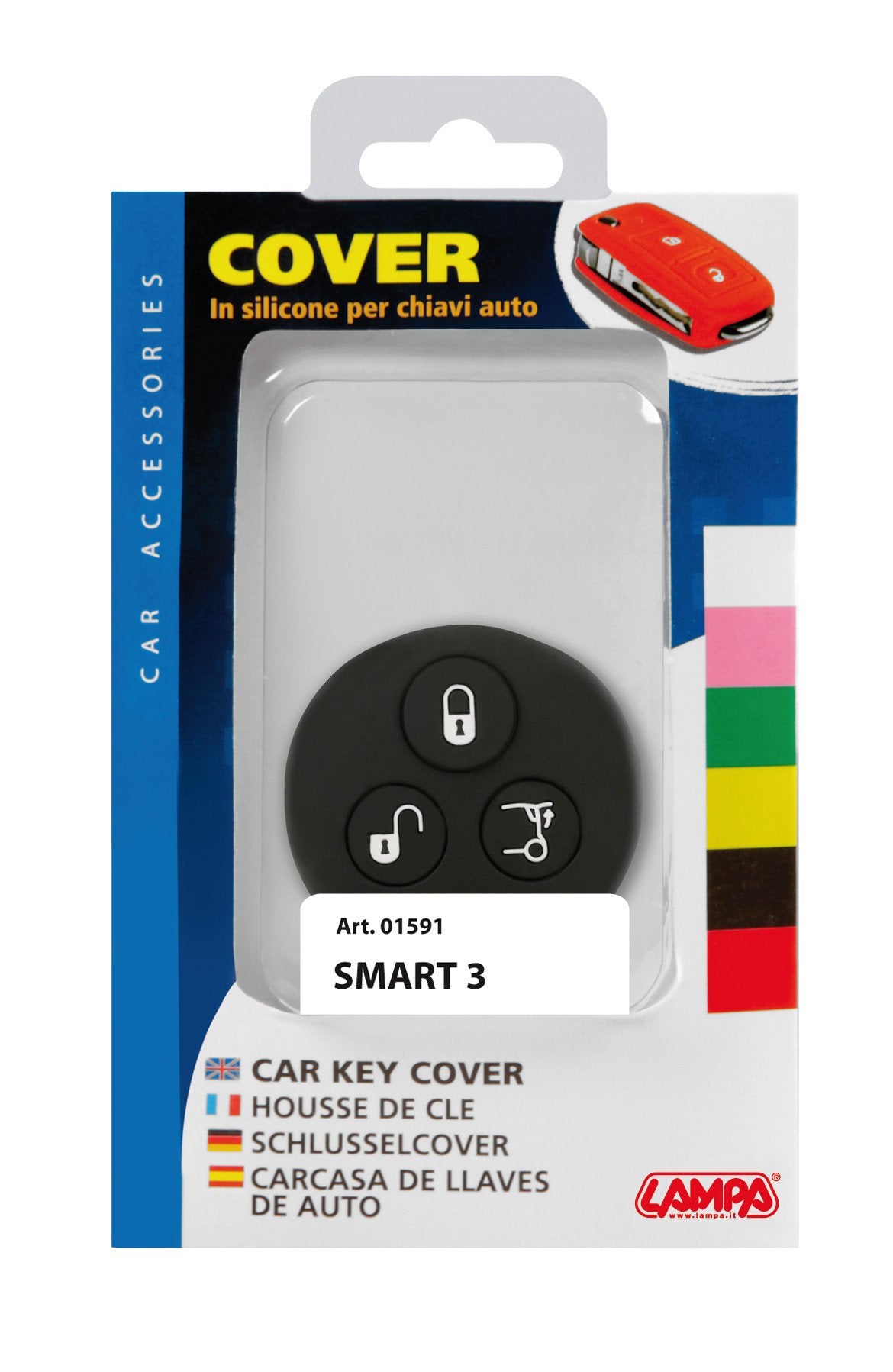 Lampa Cover per chiavi auto, conf. singola - compatibile per - Smart - 3 01591