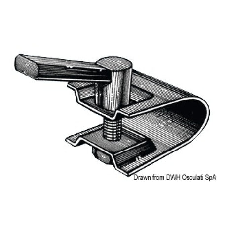 Osculati Supporto per ruotino carrello traino 02.014.56 02.014.58 - AmerigoStore