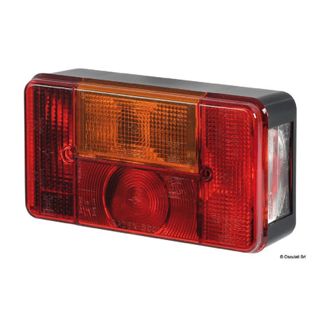 Osculati Fanale carrello traino posteriore SX 5 funzioni 4 lampadine 190x100 02.021.09 - AmerigoStore