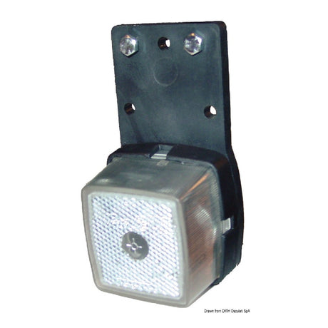 Osculati Fanale carrello traino d'ingombro base gomma bianco 02.022.04 - AmerigoStore