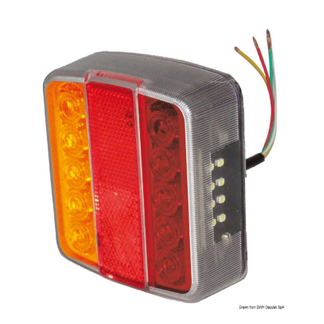 Osculati Fanale carrello traino Led posteriore DX/SX a 4 luci 02.022.12 - AmerigoStore