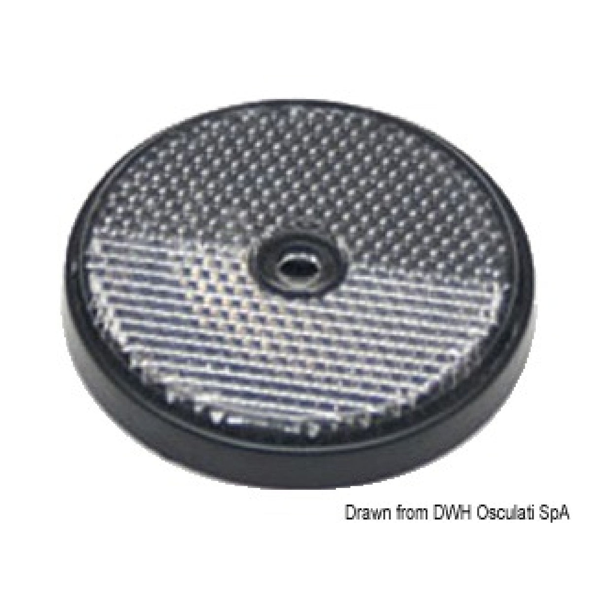 Osculati Catarifrangente bianco 60 mm per carrello traino 02.023.31 - AmerigoStore