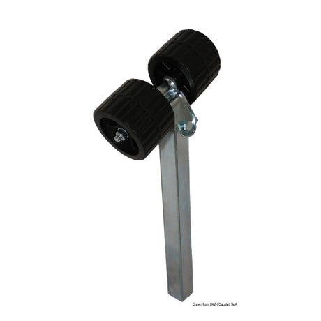 Osculati Rullo rimorchio laterale con tubo quadro 40 mm 02.031.17 - AmerigoStore
