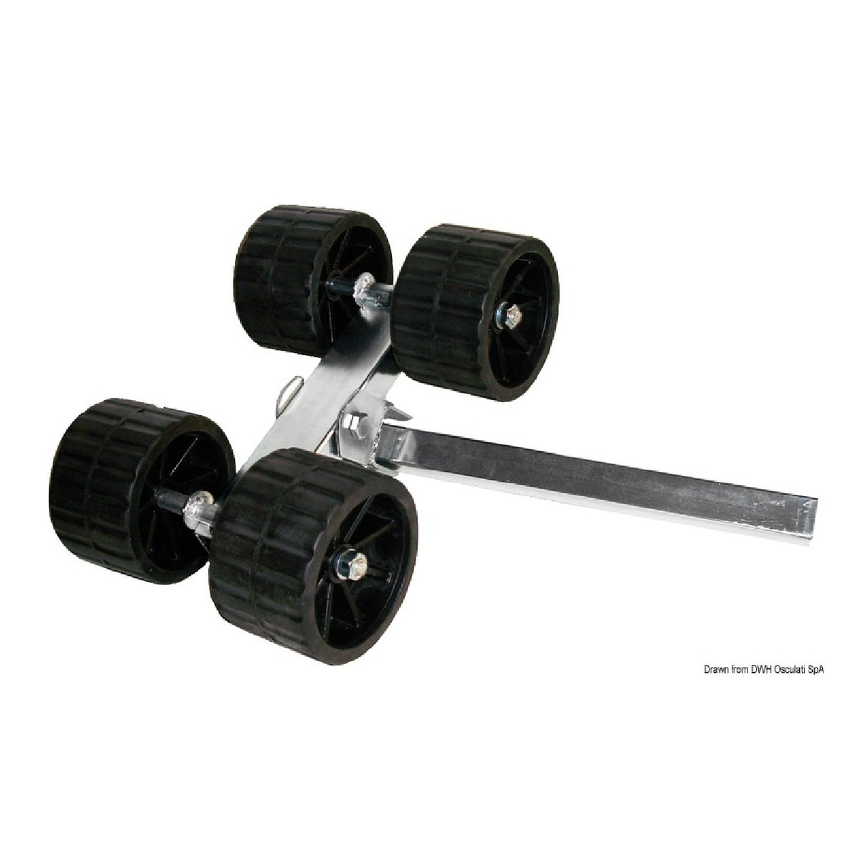 Osculati Rullo rimorchio basculante 4 Rulli rimorchio dritto 40 mm 02.031.40 - AmerigoStore