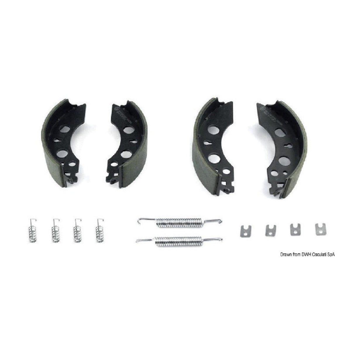 Osculati Kit freni per carrelli traino e rimorchi 02.035.02