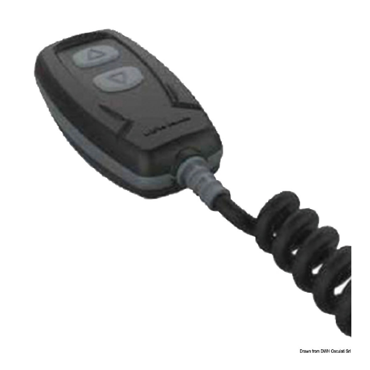 Control manual de dos botones Lewmar con cable extensible y control remoto de molinete con cable