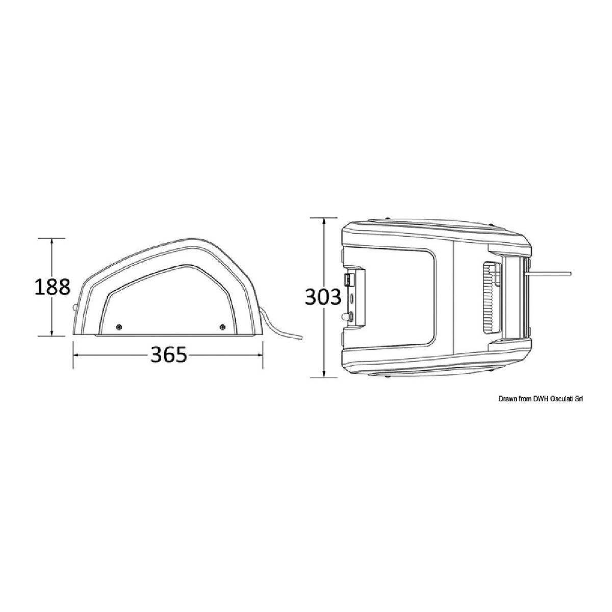 Lewmar Captive CRW400 Seilaufbewahrungswinde