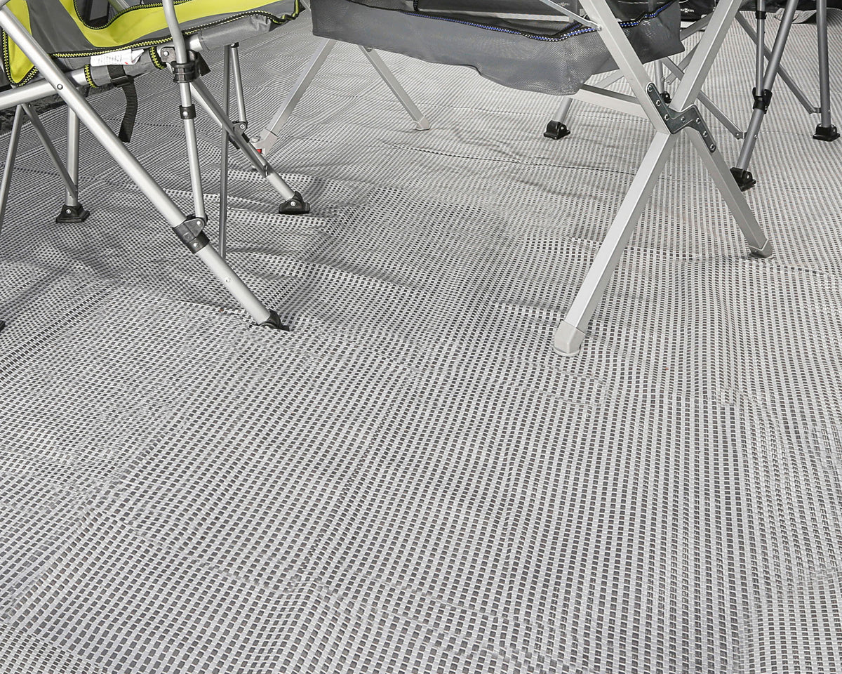 Colchoneta de camping Brunner Kinetic 600 para autocaravanas y caravanas, 250 x 400 cm, gris