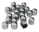 Pilot Chromed Caps, copribulloni in acciaio cromato - diametro 19 mm