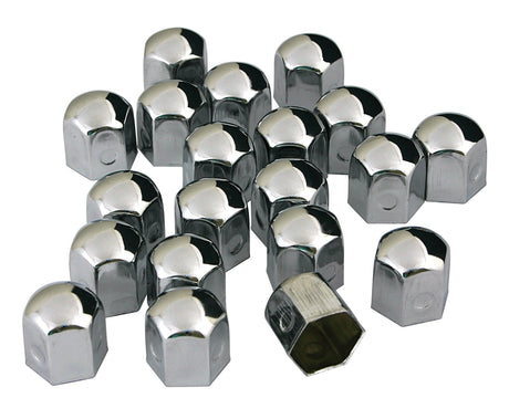 Pilot Chromed Caps, copribulloni in acciaio cromato - diametro 19 mm