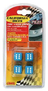 Pilot California-Dices, set 4 tappi coprivalvola - Azzurro