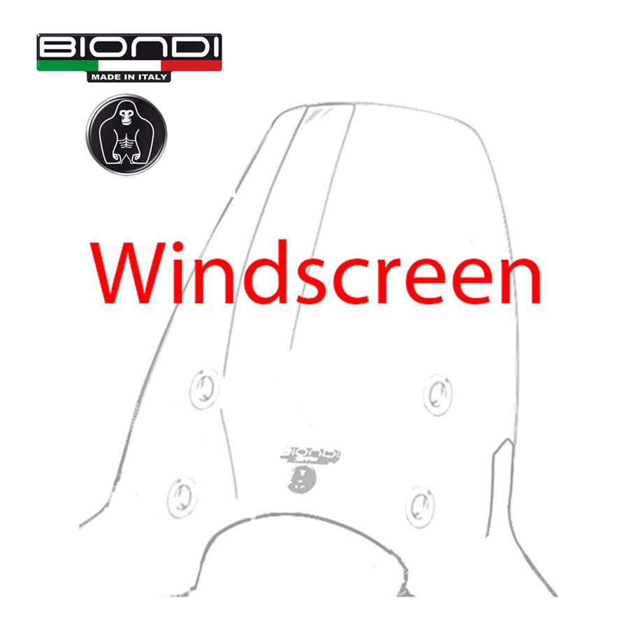 Biondi Parabrezza Club Trasparente Benelli Scooty 50 1992 con Attacchi