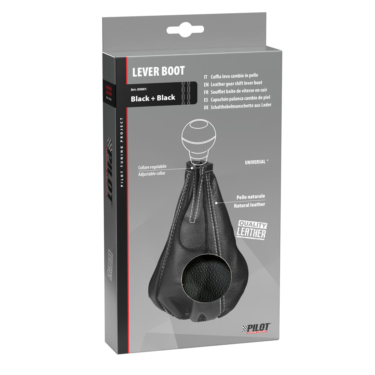 Pilot Cuffia leva cambio - Nero