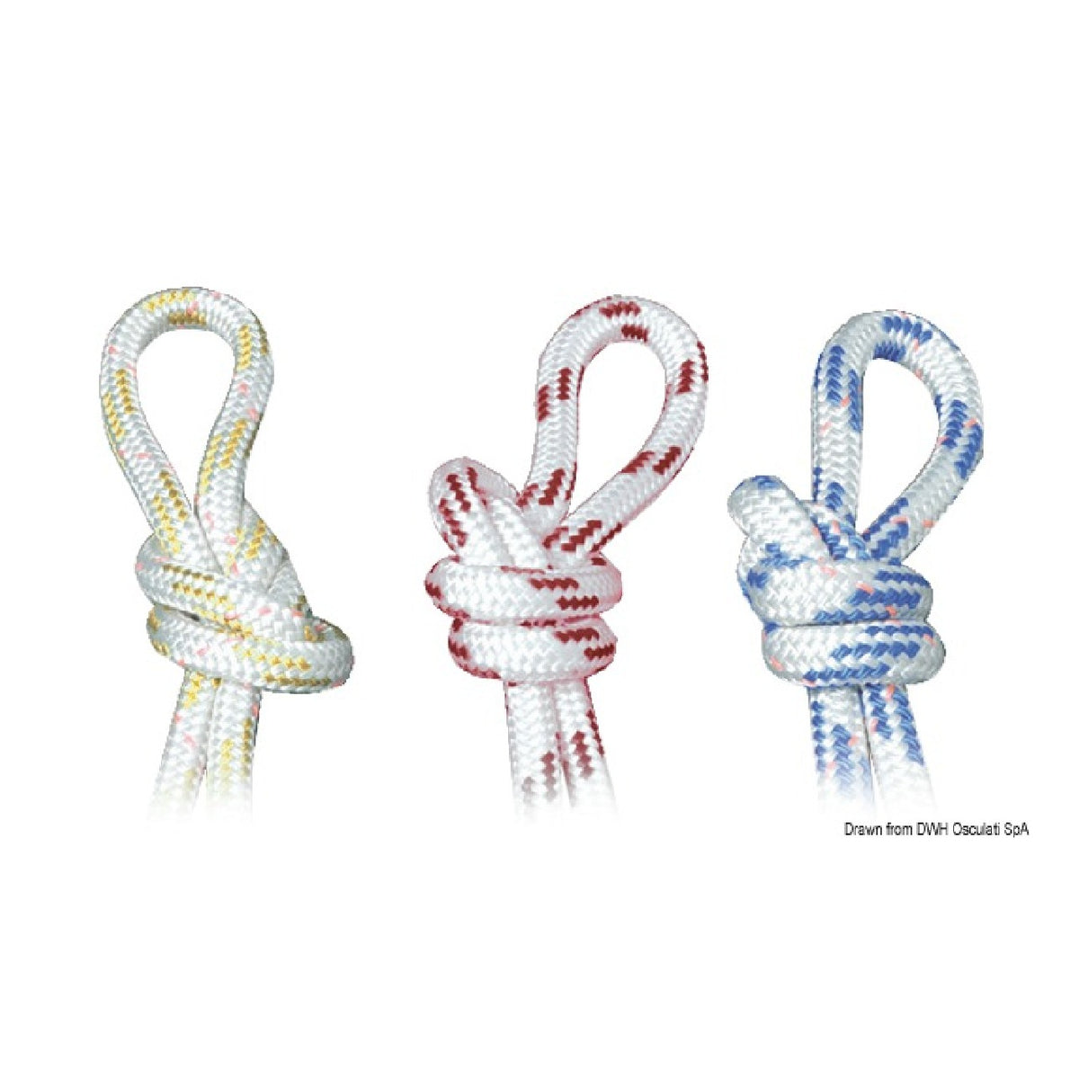 Osculati Doppelgeflecht für Dyneema-Platten, blau 06.460.02