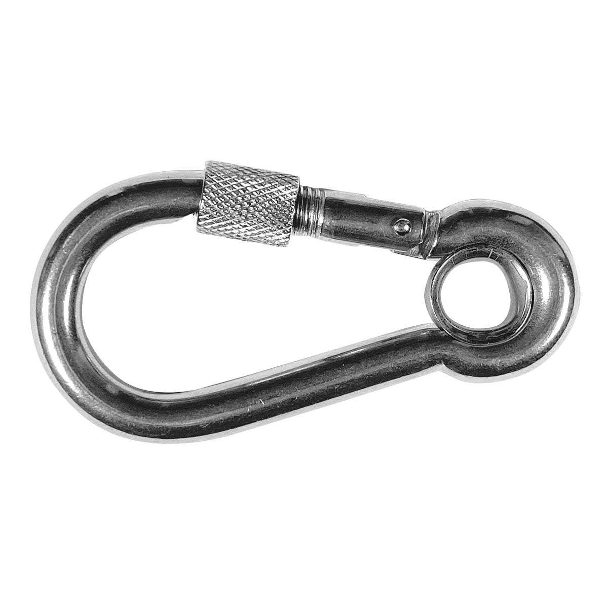 Trem Karabiner mit Öse und Schraubverschluss 100 mm - 5 Stück.