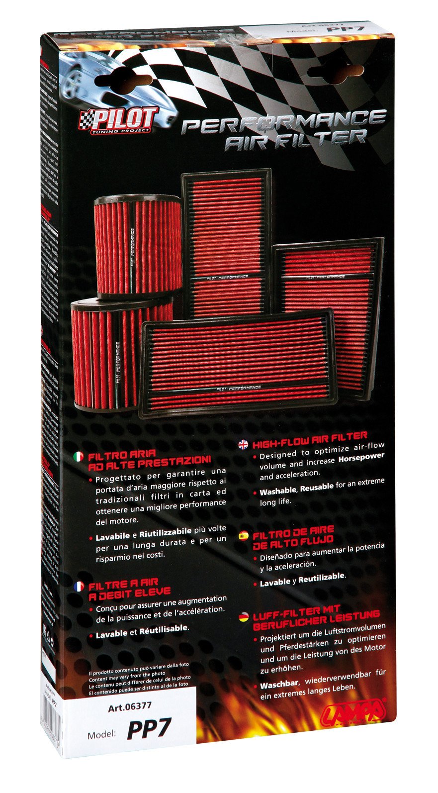 Pilot Filtro aria Pilot Performance PP7