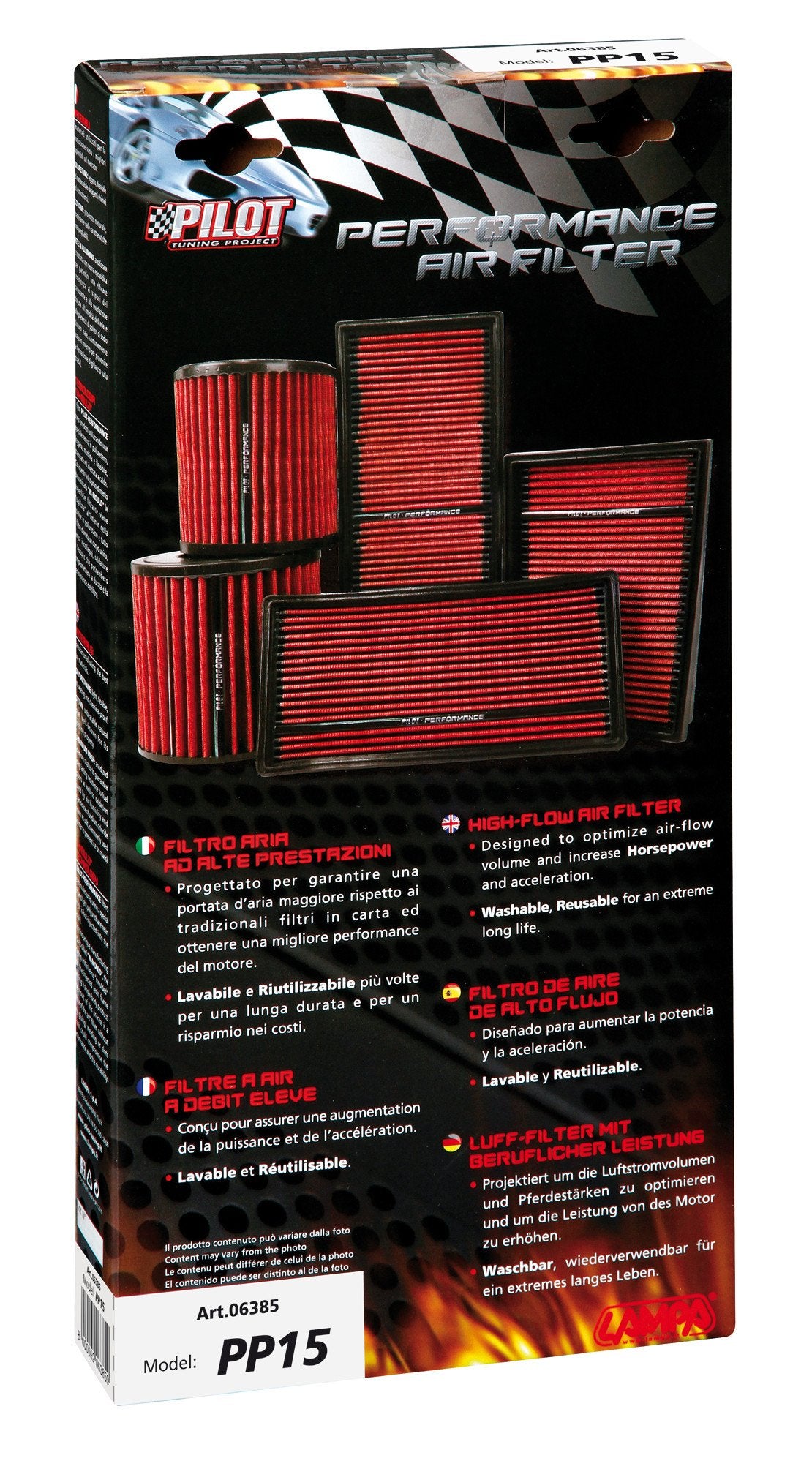 Pilot Filtro aria Pilot Performance PP15