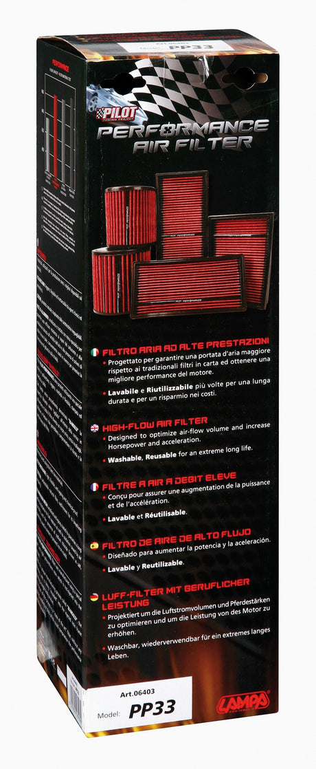 Pilot Filtro aria Pilot Performance PP33