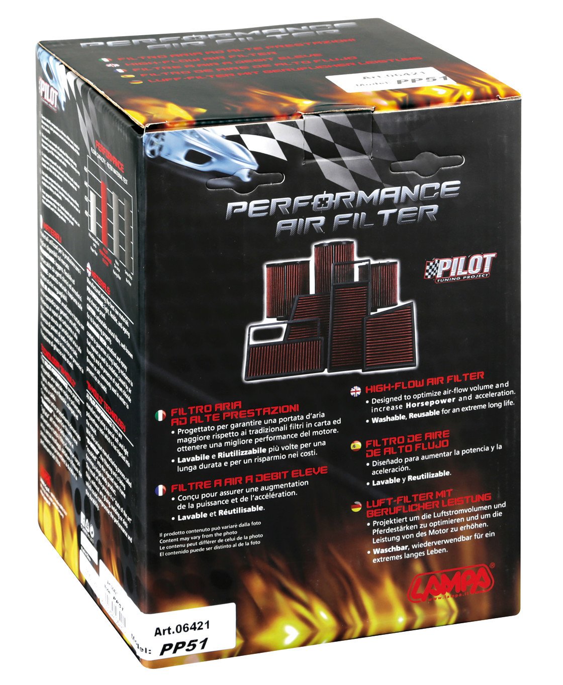 Pilot Filtro aria Pilot Performance PP51
