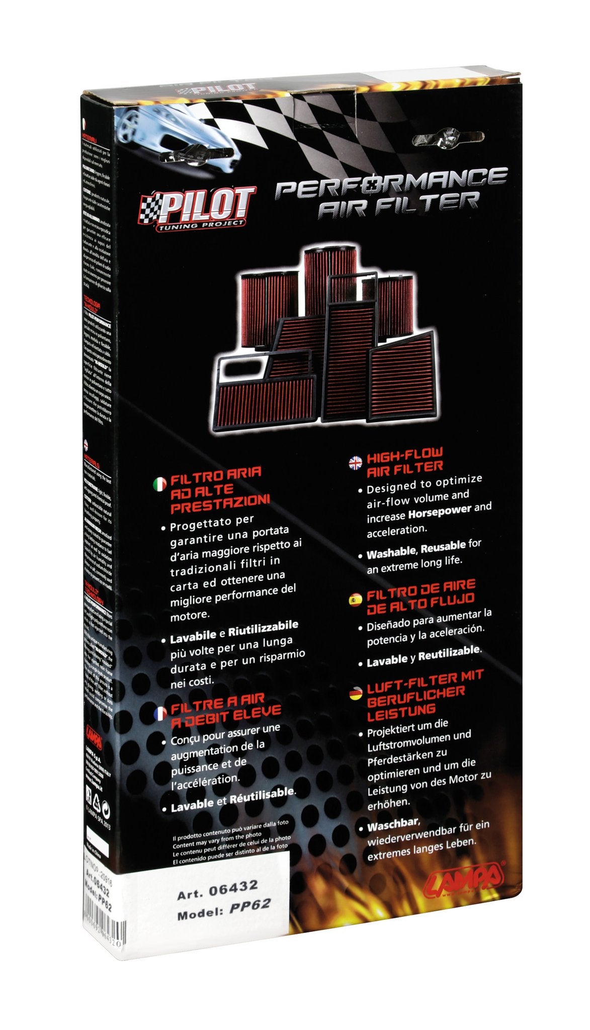 Pilot Filtro aria Pilot Performance PP62