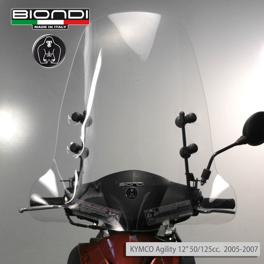 Biondi Parabrezza Mod. Pro Schermo Trasparente per Scooter - 8061141